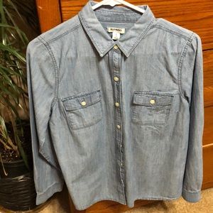 Old Navy light denim long sleeve shirt